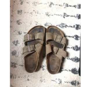 Suede Arizona Birkenstocks